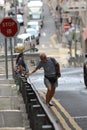 the Urban scavengers at Eastern Street, hong kong 11 Jue 2021 Royalty Free Stock Photo