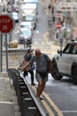 the Urban scavengers at Eastern Street, hong kong 11 Jue 2021 Royalty Free Stock Photo