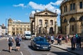 Urban scene next to the Sheldonian Theatre in the city of Oxford