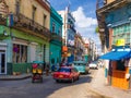 Urban scene in a well known street in Havana