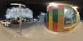 Urban 360 scene Wynwood Miami at night spherical