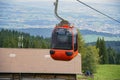 Urban scenery, view from cable car in Pilatus mountain Royalty Free Stock Photo