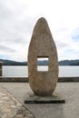 Urban sculpture in Ortigueira, La CoruÃ±a, Spain.