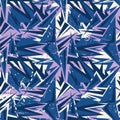 Urban seamless pattern with curved triangle elements Royalty Free Stock Photo