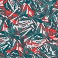 Urban seamless pattern with curved triangle elements Royalty Free Stock Photo