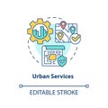 Urban services concept icon