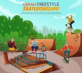 Urban Skateboarding Background