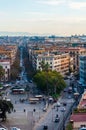 Urban skyline cityscape view on Rome downtown district near Vatican Royalty Free Stock Photo