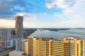 Guayaquil Skyline at Sunset, Ecuador Royalty Free Stock Photo