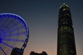 Urban skyline at Hong Kong downtown district