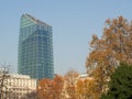 Urban skyline in Milan Royalty Free Stock Photo