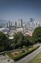 Urban skyline view with tower blocks in central macau city