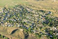 An aerial view of residential urban sprawl in America. Royalty Free Stock Photo