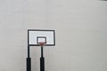 Urban Street Basketball Court and Hoop Royalty Free Stock Photo