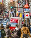 Urban Street Day Scene, Shibuya District, Tokyo, Japan