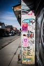 Urban street graffiti in the city Royalty Free Stock Photo