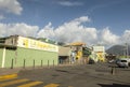 The urban streets of Roseau in Dominica