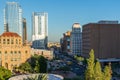 Urban streetscapes and buildings in downtown Phoenix, AZ Royalty Free Stock Photo