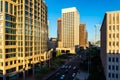 Urban streetscapes and buildings in downtown Phoenix, AZ