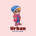 Urban Stylish Cartoon Mascot Logo