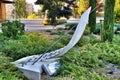 Urban sundial watch, Lleida Spain Royalty Free Stock Photo