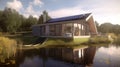 Eco-Utopia: A Sustainable Home for a Sustainable Future - AI generated