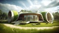 Eco-Utopia: A Sustainable Home for a Sustainable Future - AI generated