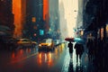 Urban Symphony: Rainy Day Impressions of New York City