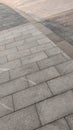 Urban tile sidewalk top view, granite tile for road