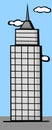 urban tower building vector illustration