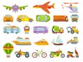 Urban transport colored vector illustration. City transportation and transporter isolated on white background