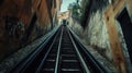 Urban transport incline public area Royalty Free Stock Photo
