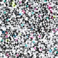 Urban triangle seamless pattern with grunge effect