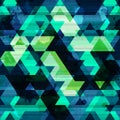 Urban triangle seamless pattern with grunge effect Royalty Free Stock Photo