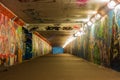 Urban underground tunnel with light Royalty Free Stock Photo