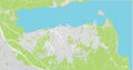 Urban vector city map of Holbaek, Denmark Royalty Free Stock Photo