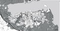 Urban vector city map of Holbaek, Denmark Royalty Free Stock Photo
