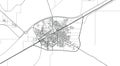 Urban vector city map of Okara, Pakistan, Asia. Royalty Free Stock Photo