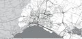 Urban vector city map of Setubal, Portugal