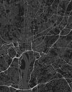 Urban vector city map of Washington DC