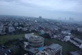 The urban view in the center of Serpong city is very beautiful Royalty Free Stock Photo