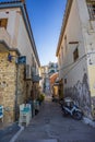 Urban view of Koroni seaside fishing village in Messenia, Peloponnese, Greece