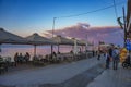 Urban view of Koroni seaside fishing village in Messenia, Peloponnese, Greece