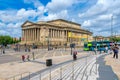 Urban view of Liverpool including St George`s Hall