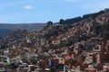 Urban view from Mirador Killi Killi. La Paz. Bolivia