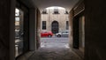 Urban view. Narrow alleys streets of Pisa