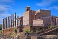 Urban view of Rome, Italy: the Temple of Venus and Roma on Velian Hill.