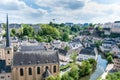 Urban views of Luxembourg City