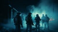 Urban Warriors: Nighttime Operations in a Smoke-Shrouded Cit