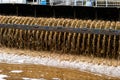 Urban wastewater treatment plant. Royalty Free Stock Photo